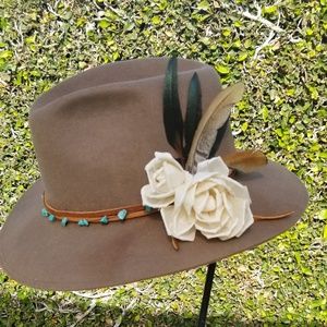 Boho Straight brim hat